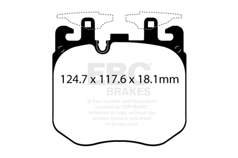EBC 2019+ BMW X7 Bluestuff Front Brake Pads