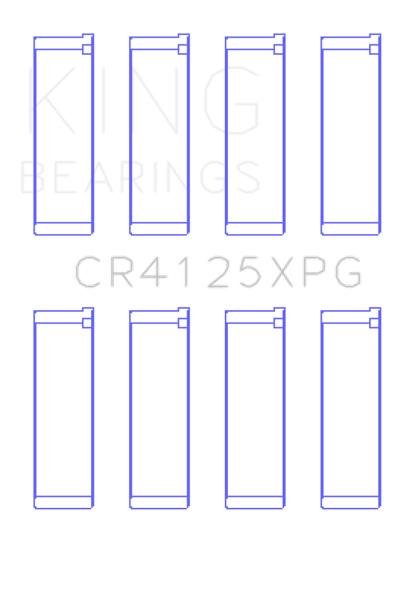 King Subaru EJ20/EJ22/EJ25 (Suites 52mm Journal Size) (Size STDX) Tri-Metal Perf Rod Bearing Set