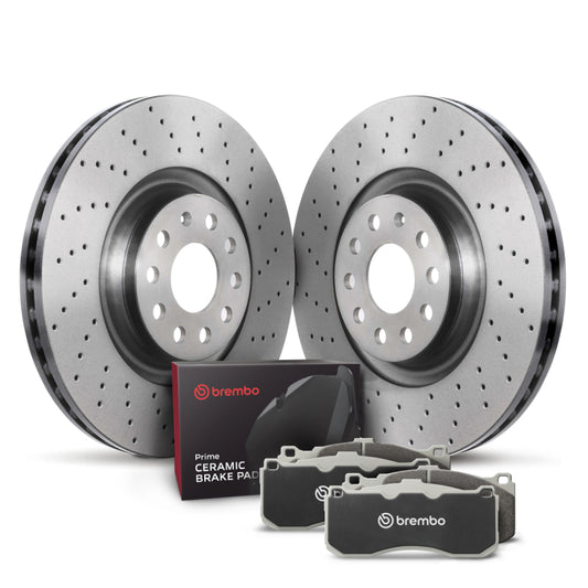 Brembo OE 15-20 Audi A3 Quattro/15-20 S3/15-19 Golf R/15-21 GTI Front Disc Brake Kit