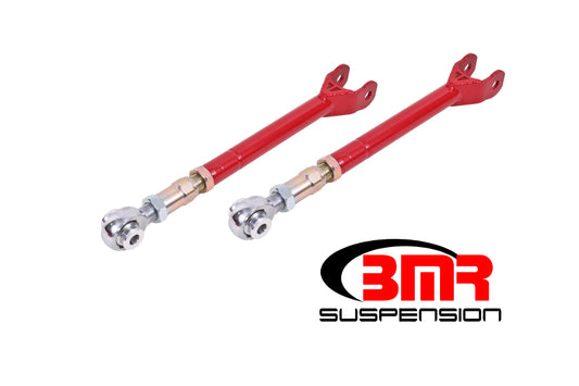 BMR 08-17 Challenger Lower Trailing Arms w/ On-Car Adj. Rod Ends - Red