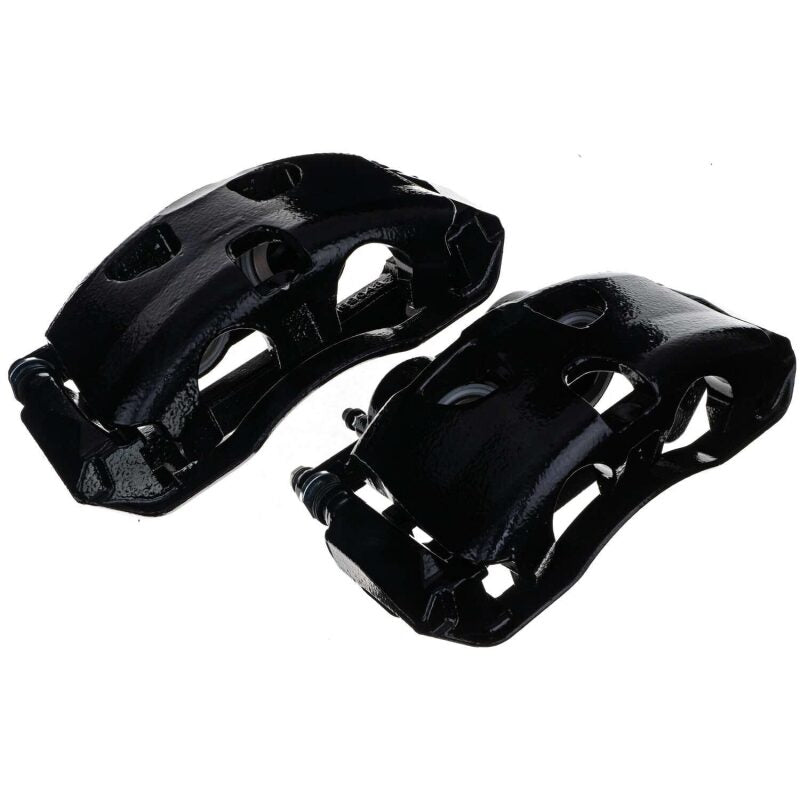 Power Stop 10-21 Ford Expedition Front Black Caliper - Pair w/Bracket