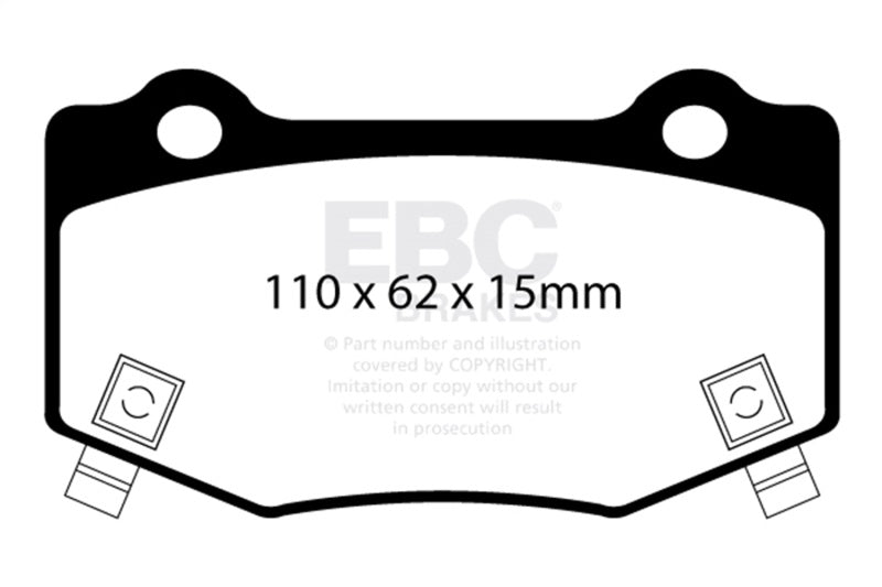 EBC 14+ Chevrolet Corvette Stingray (C7) 6.2 Bluestuff Rear Brake Pads