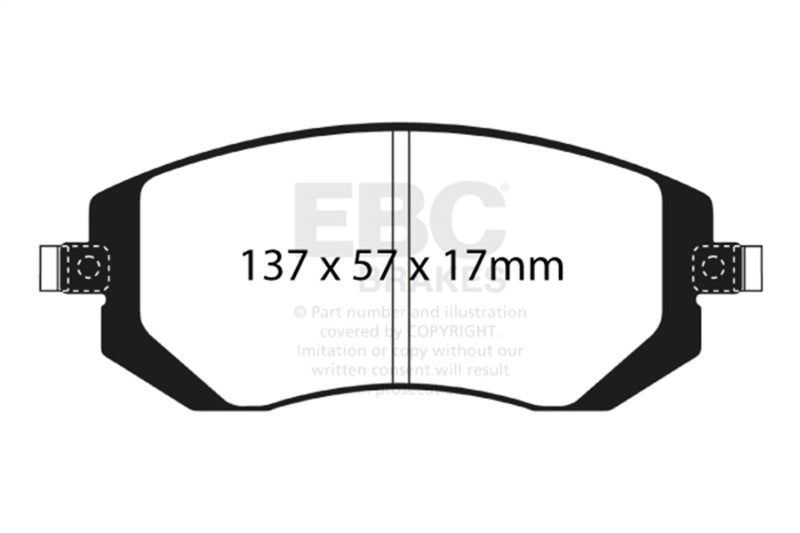 EBC 04-06 Saab 9-2X 2.0 Turbo Ultimax2 Front Brake Pads