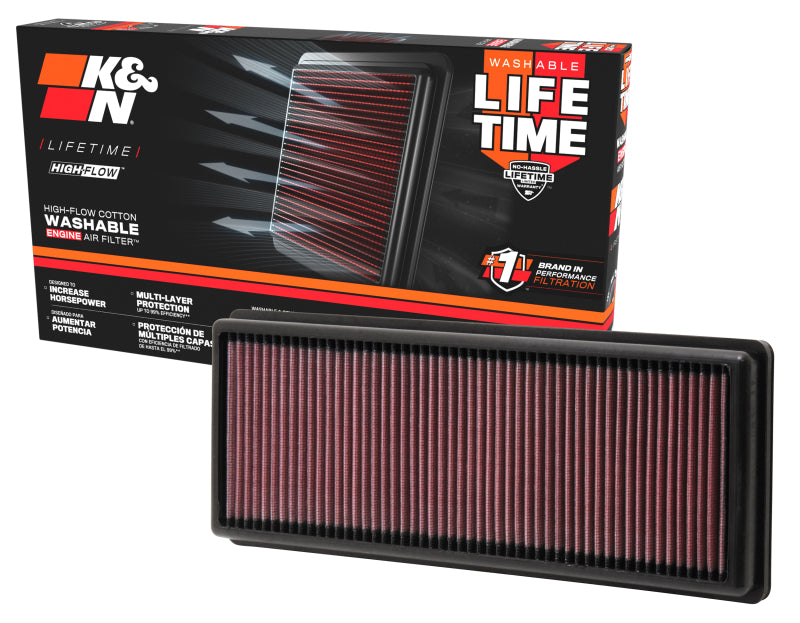 K&N Replacement Air Filter for 12 Fiat 500 1.4L L4