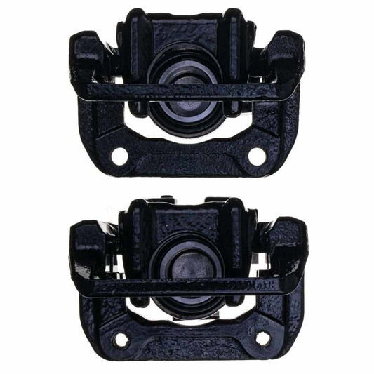 Power Stop 01-03 Acura CL Rear Black Caliper - Pair w/Bracket