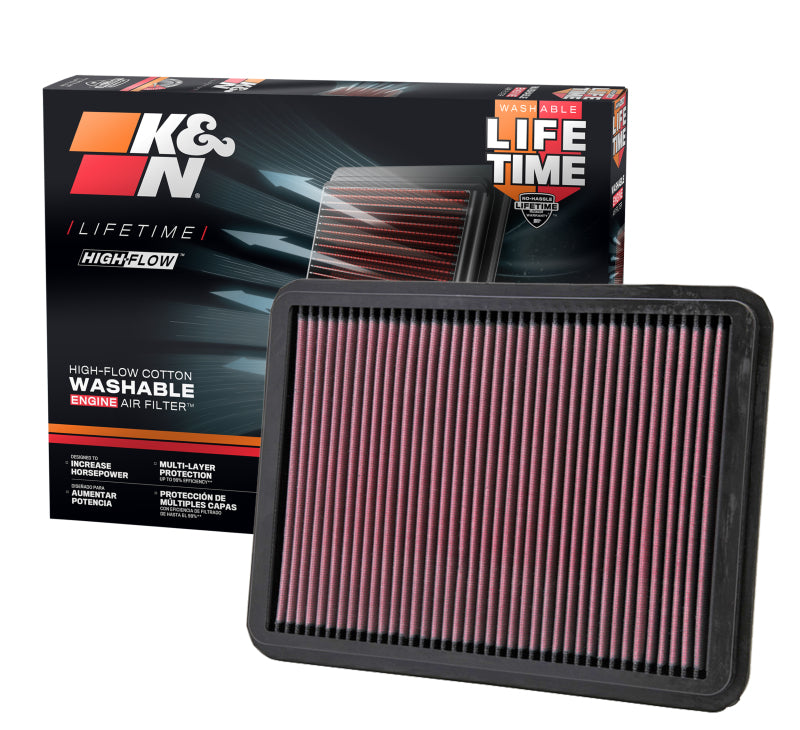 K&N 04-09 Lexus GX470 4.7L / 02-08 Toyota 4Runner / 01-07 Sequoia / 00-06 Tundra Drop In Air Filter