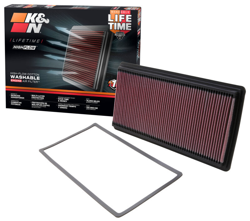K&N Replacement Air Filter CHEVY CAMARO 3.8/5.7L 98-07, PONTIAC FIREBIRD 3.8/5.7L 98-02